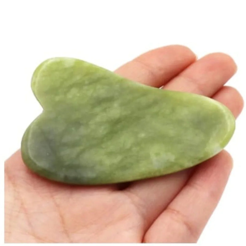 Rolo de Jade com Gua Sha – Massagem Facial Anti-Rugas e Revitalizante FRETE GRÁTIS